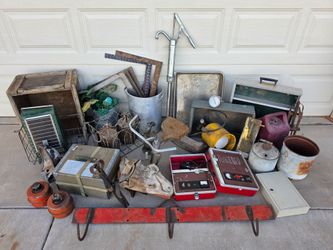 LOT SALE Vintage Antiques Group of Knick Knacks Yard Art