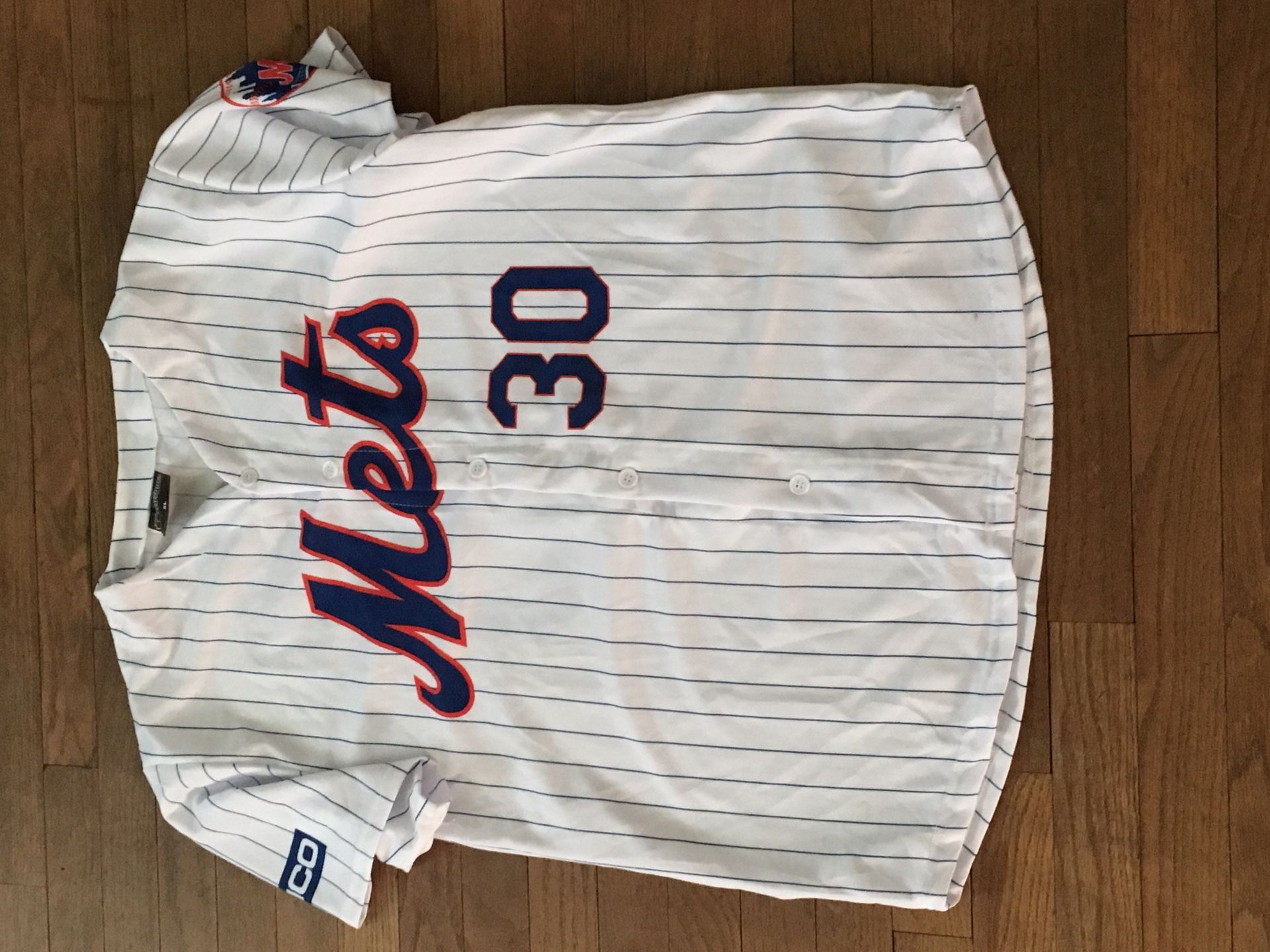 Xl mets baseball jersey vintage stripped