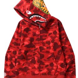 Red bape hoodie 