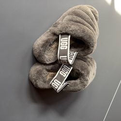 Ugg Fur Shoes Gray Size  6