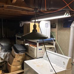 Old Hanging Work Lamp (parts)