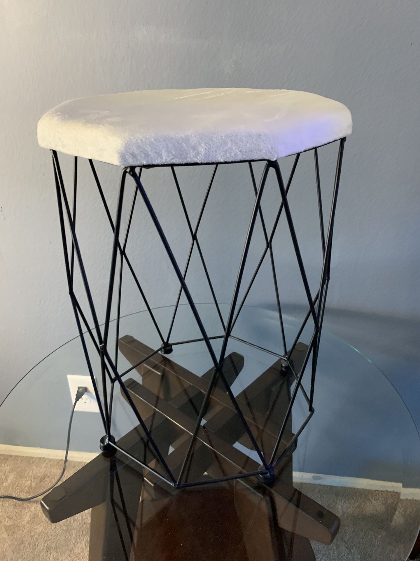 White Dressing Stool