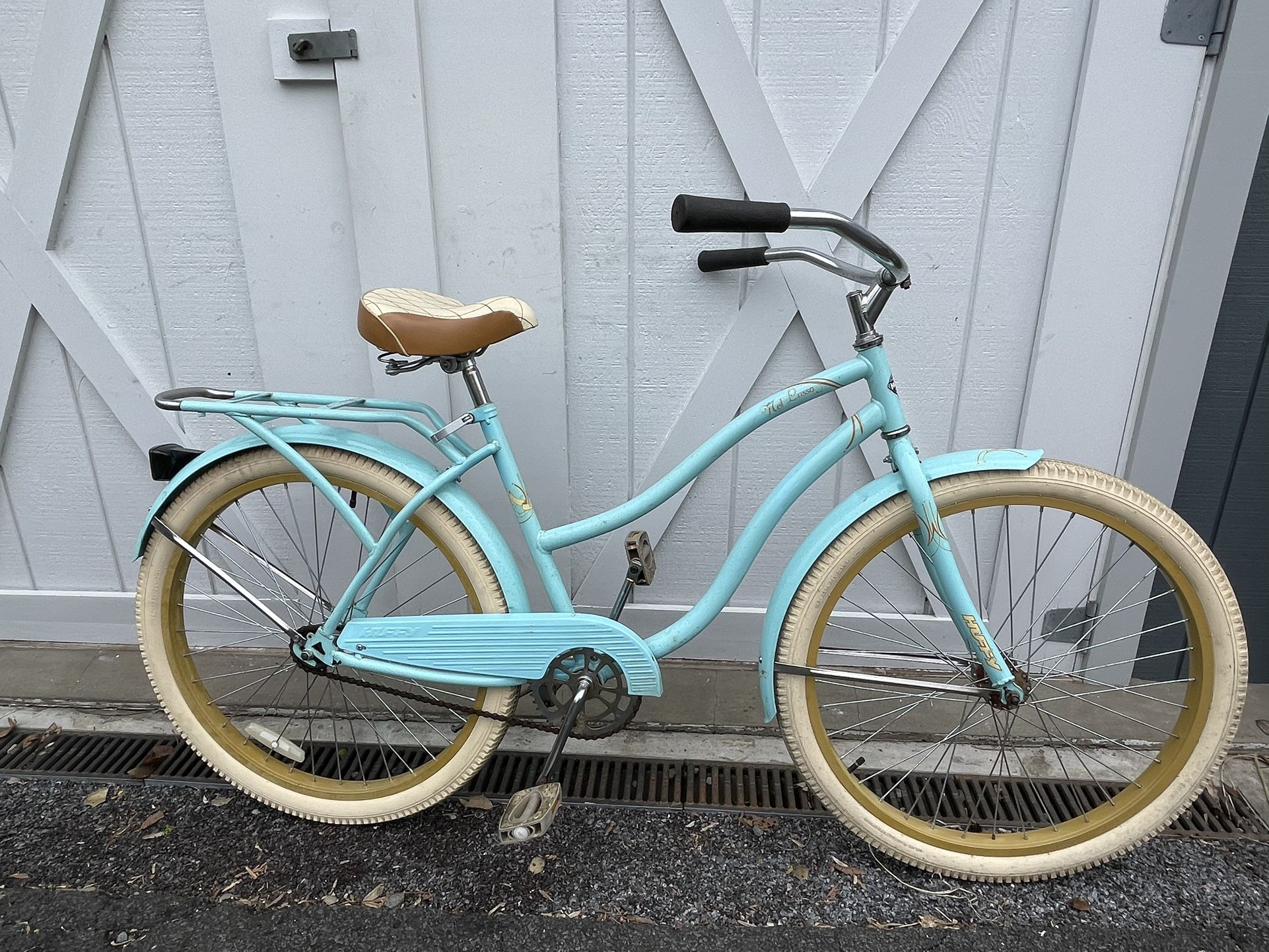 Nel Lusso turquoise 26” Step through Cruiser Bike 