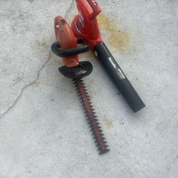 Blower Plus Bush Trimmer Set 2  Yard Tools