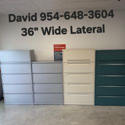 (5) Available STEELCASE 36" 5-Drawer Lateral File Cabinets Cabinet w/ Keys $200. FIRM We DELIVER!!!