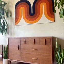 Gorgeous MCM Record Credenza Buffet Table