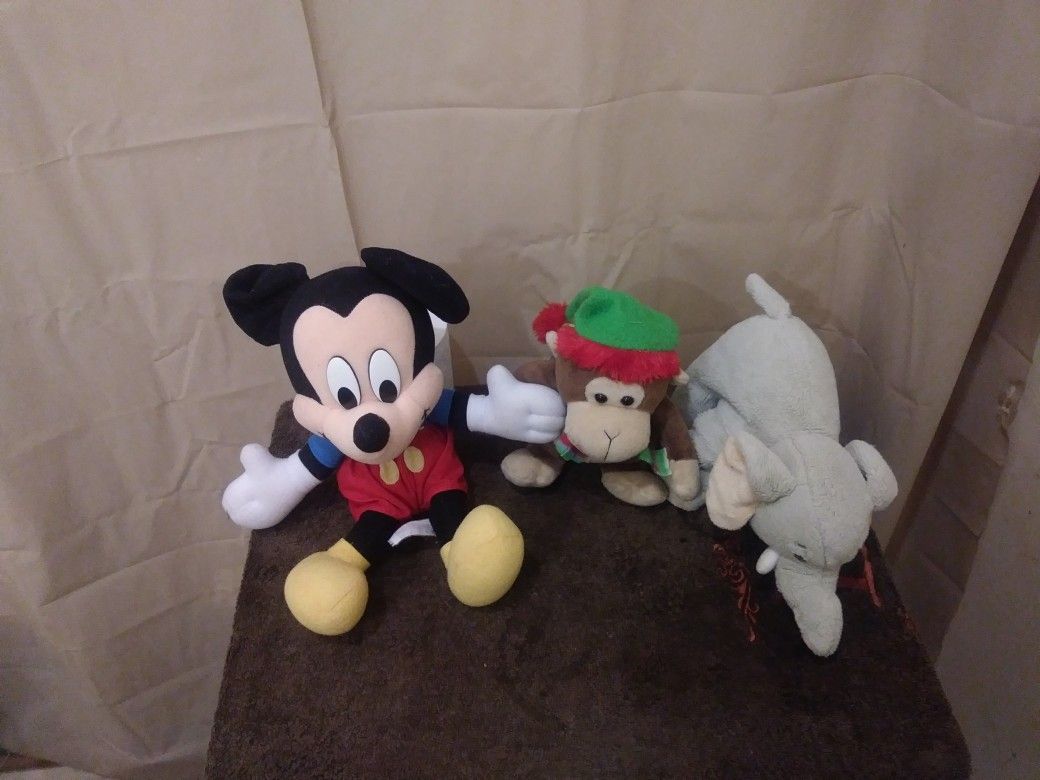 3 Stuffed Animals For Kids