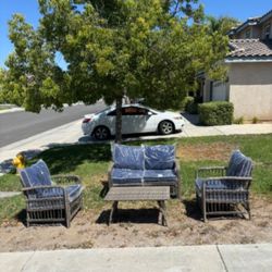 For Peace Patio Chair Set Outdoor Patio Furniture And Deep Seating Cushions Patio Set 🆕🛺🚎🆕