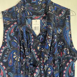 NWT TOMMY HILFIGER WOMAN’S PAISLEY SLEEVELESS MAXI DRESS
