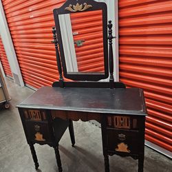 Vintage Looking Vanity Desk and Mirror