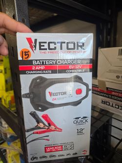 Vector 2 Amp Battery Charger 6V-12V panchos tools