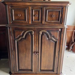 Brown Tv Stand And Small Drawers 