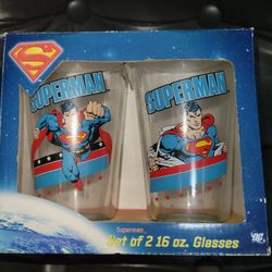 Superman Glass Cups