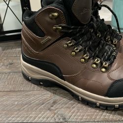 Eddie Bauer Brown Leather Boots 