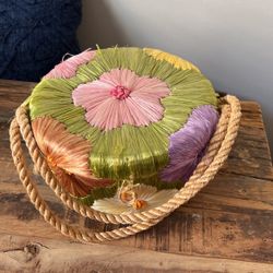 50s/60s Straw Purse