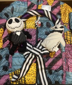 Nightmare Before Christmas Ladies Jacket Sz XL & Wreath