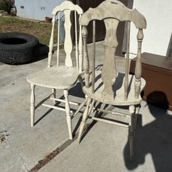 Antique Farm chairs 