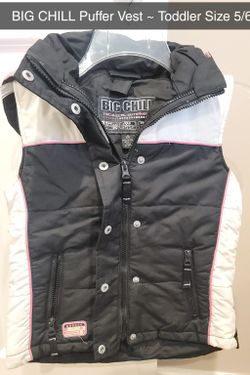 Girls Hooded Puffer Vest ~ Size 5/6