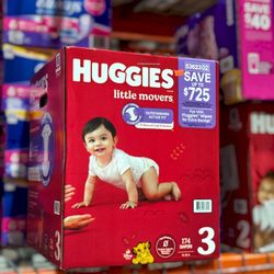 Huggies Little Movers Baby Diapers(174) Size 3
