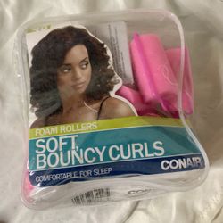 Conair Foam Rollers Soft Bouncy Curls Neon Colors 15pc