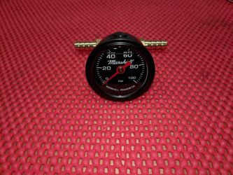 Inline fuel pressure guage with 5/16" hose adapter