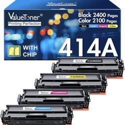 414A Toner Cartridges 4 Pack (with Chip)