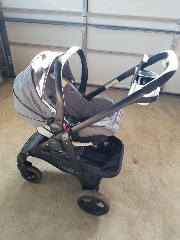 Graco click to connect car seat and stroller combination. Retails for $300