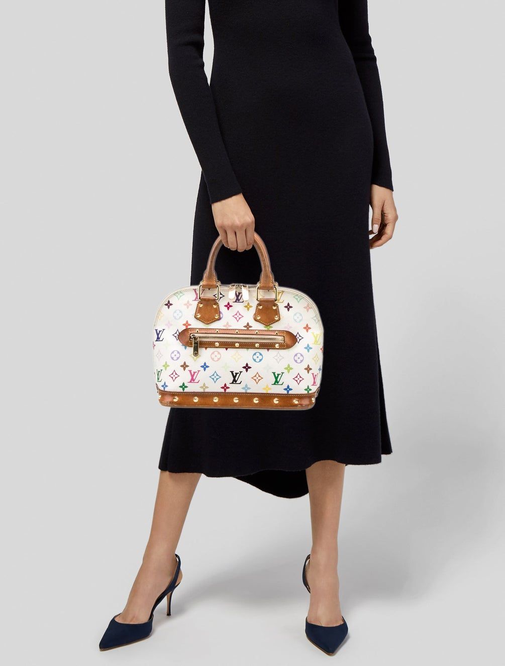 Louis Vuitton Alma Handbag Multi Color Pm 