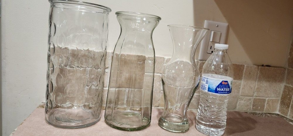 Clear Flowers Vases 