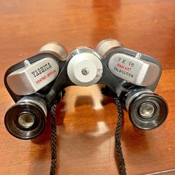 Vintage Japan Yashica Field Binoculars Mini No. 202508 Coated Optics