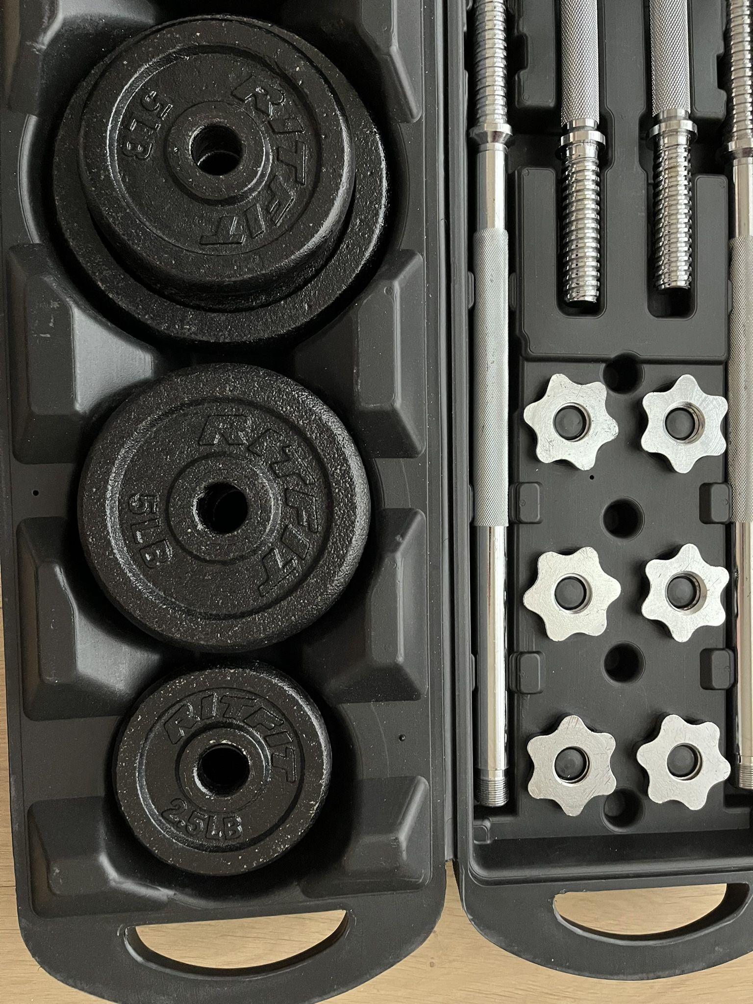 Dumbbell / Barbell Weight Set + Storage Case