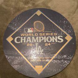 DODGERS WORLD SERIES CHAMPIONS SIGN
