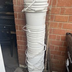 Countless Endless Amount Of Supplies White Bucket Container Available For Sale Tools