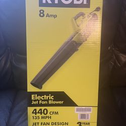 Ryobi Electric Jet Fan Blower New 