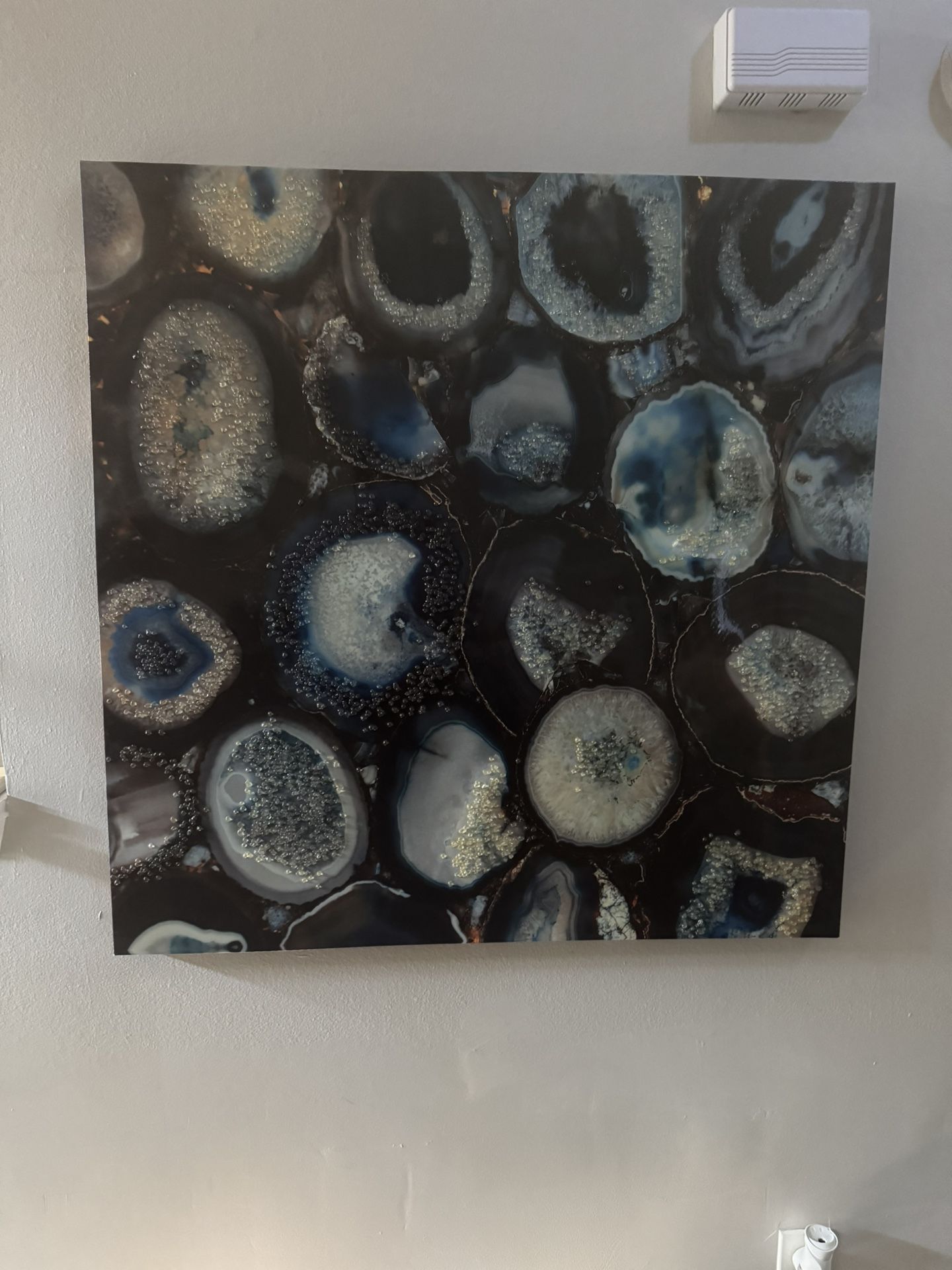 Abstract blue canvas