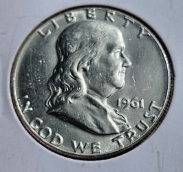 1961 Franklin Half Dollar Uncirculated Beautiful Condition!!!