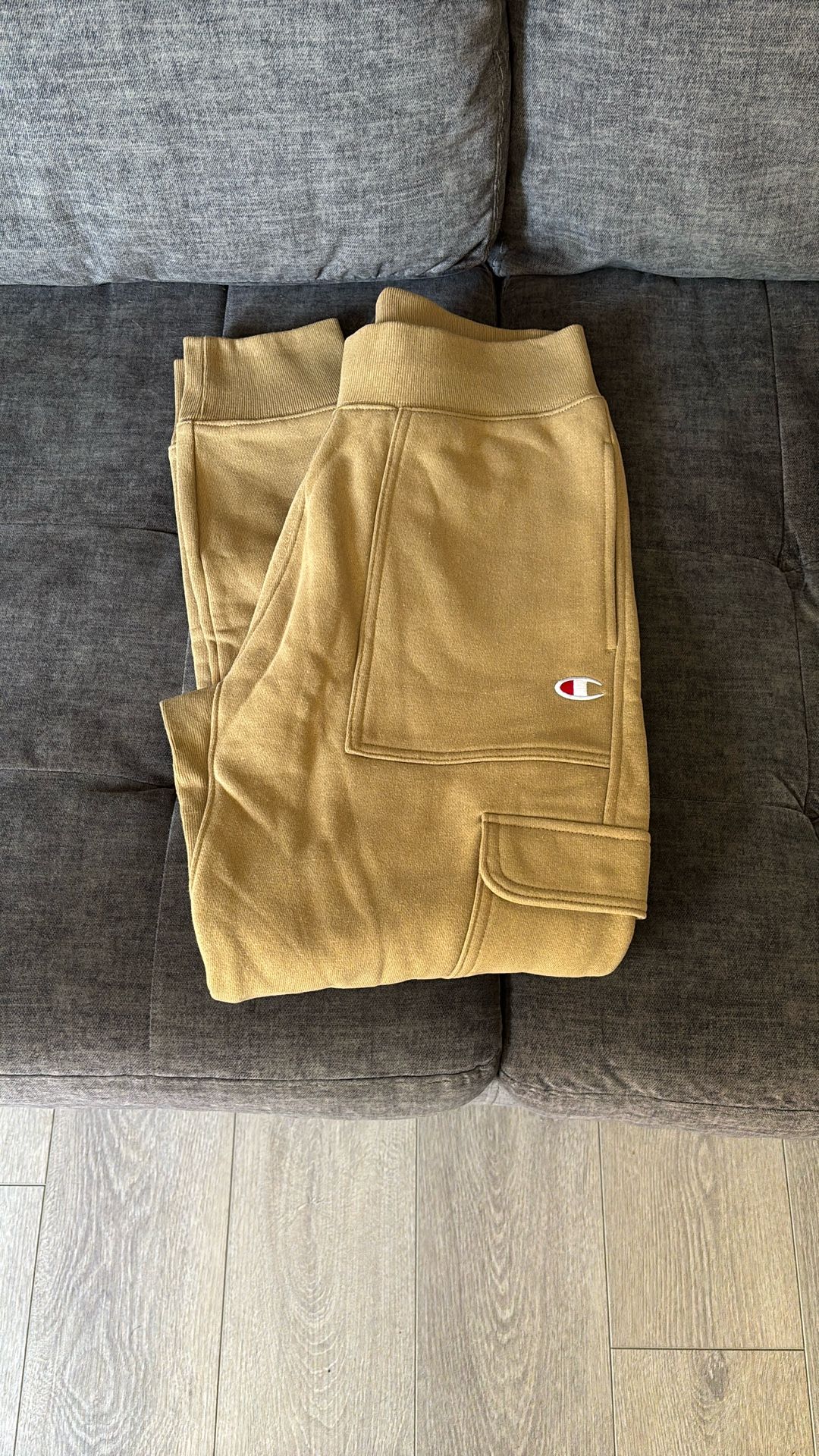 Champion Boys Sweatpants Cargo Jogger Color Khaki