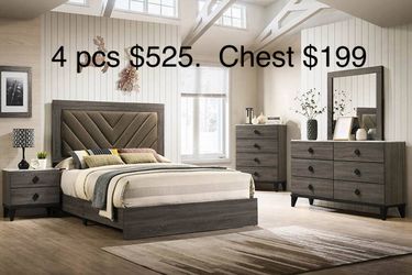 $499 to $525 bedroom set not including mattress and chest