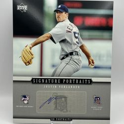 Justin Verlander 8x10 Autographed Card