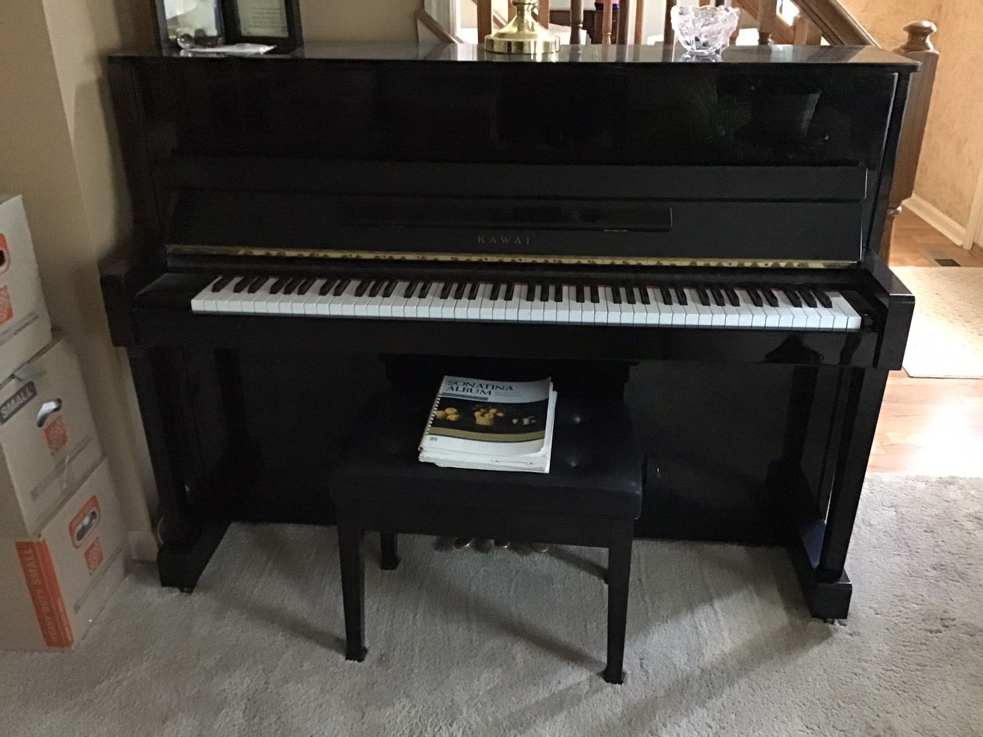 F R E E - Upright Piano With Stool