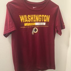 Nike NFL Washington Redskins Shirt Boys Youth L Red Commanders DriFit 