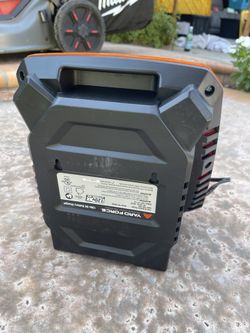 YARD FORCE YF120vRXCHG 4 Amp Charger for YF120vRX Lithium ion Battery Fast Charging Black Orange for Sale in Corona CA OfferUp
