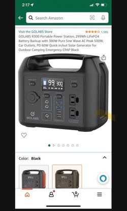 GoLabs R300 lifepo4 Portable Power Station 500W