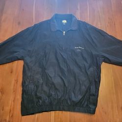 Men's Tommy Bahama Black Pullover Windbreaker Size Large