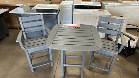 Polywood grant park 3pc counter set