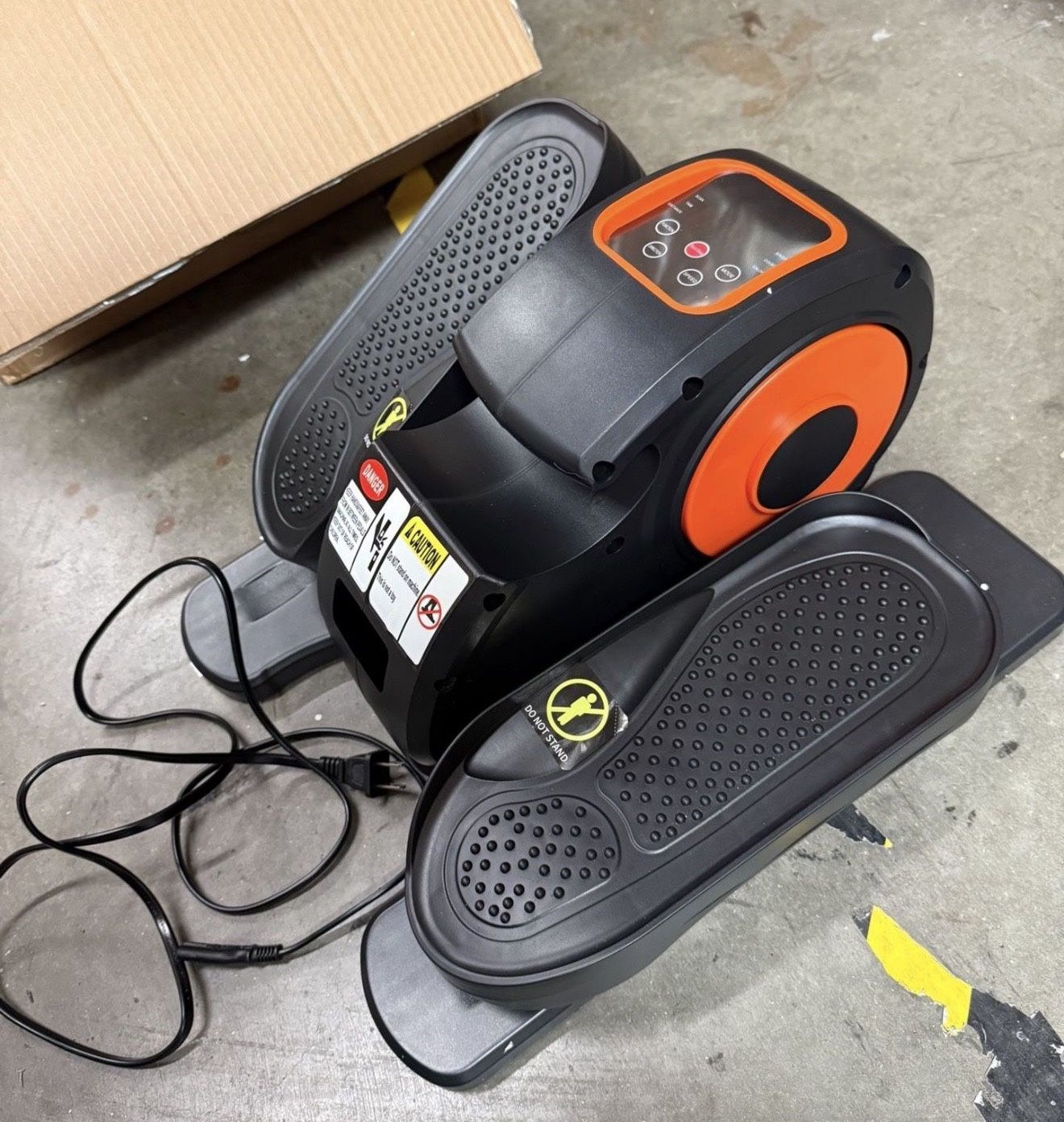 Funslim Under Desk Elliptical Exercise Machine,Leg Exerciser While Sitting, Quiet Portable Electric Seated Pedal Exerciser,Fully Assembled 