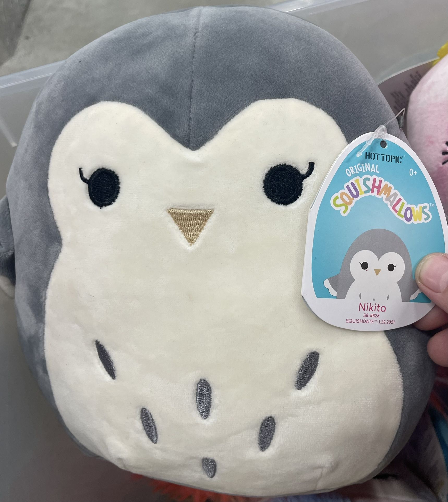 Squishmallow 8” Nikita Owl Hot Topic Exclusive