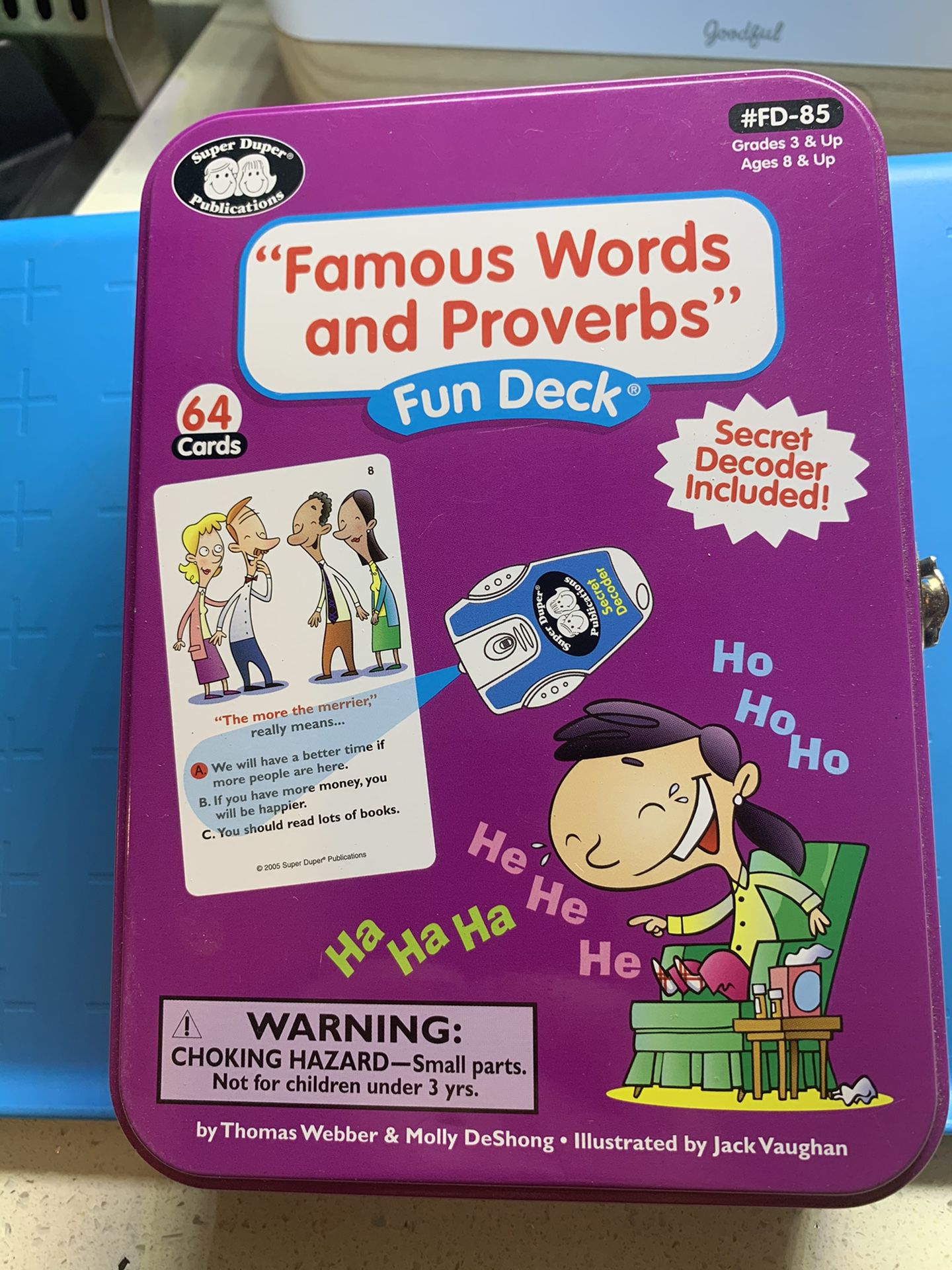 Famous words and proverbs cards for kids