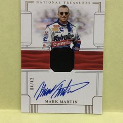 MARK MARTIN 2020 PANINI NATIONAL TREASURES AUTOGRAPHED SPORTS TRADING CARD NASCAR AUTO 04/42