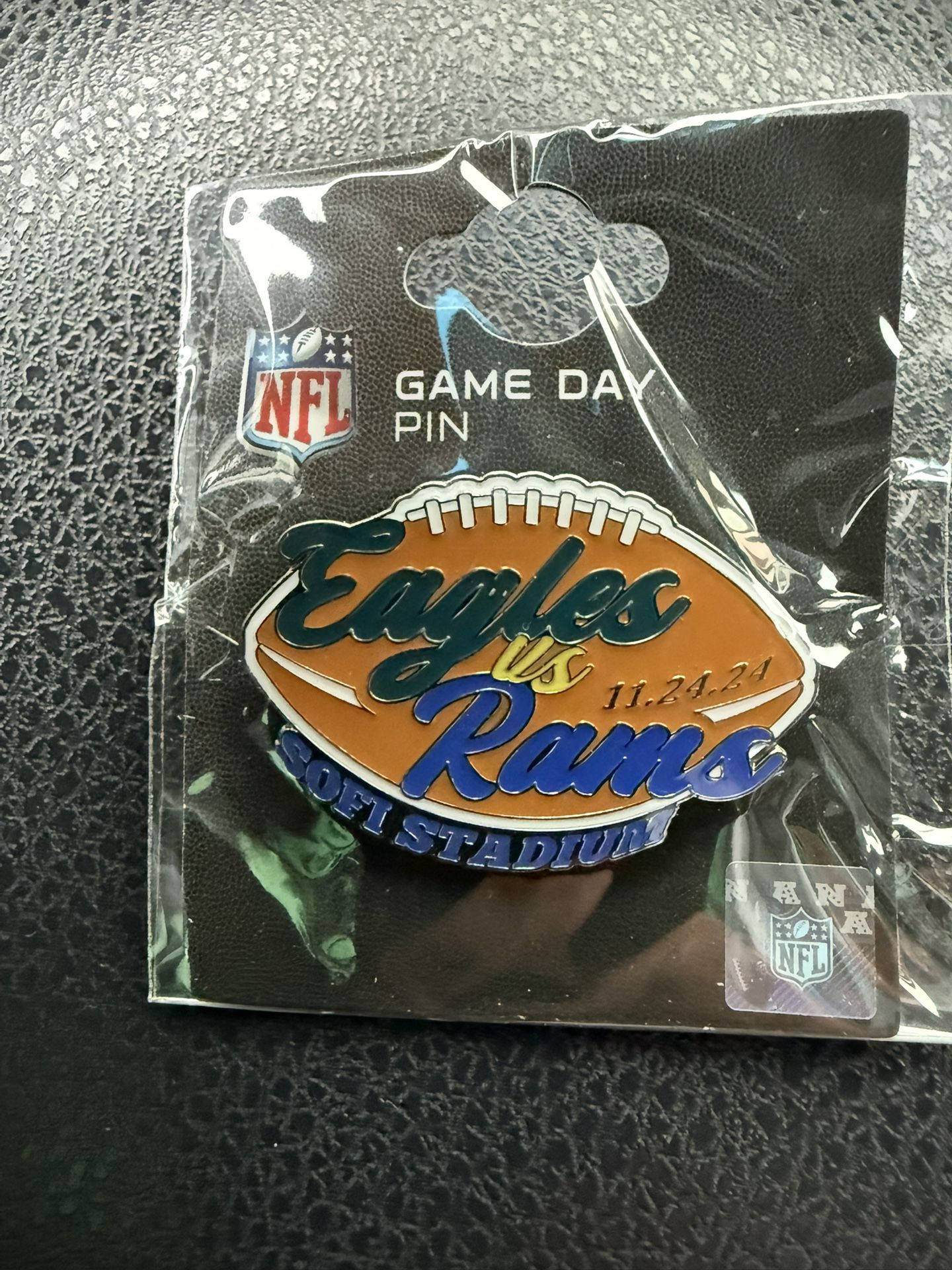 Rams vs Eagles Game Day Pin